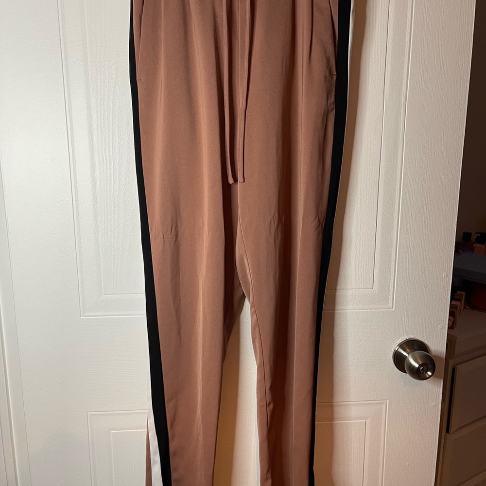 Dynamite Tan Joggers with Relaxed Fit and Elastic Waistband